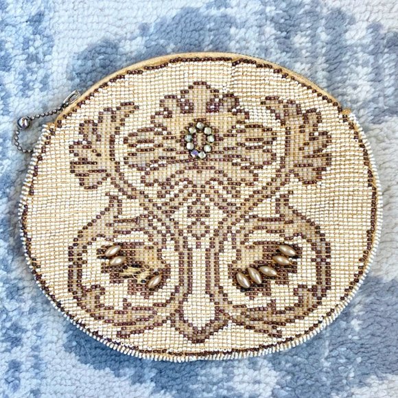 1930s Vintage Czech Glass Beaded Clutch - Picture 1 of 8